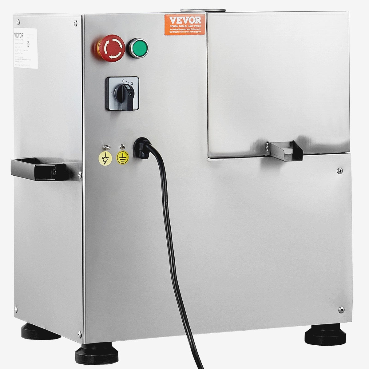 VEVOR 800W elektriskā cukurniedru spiede, 300 kg/h izeja, 4 ruļļi, 60 mm ieeja