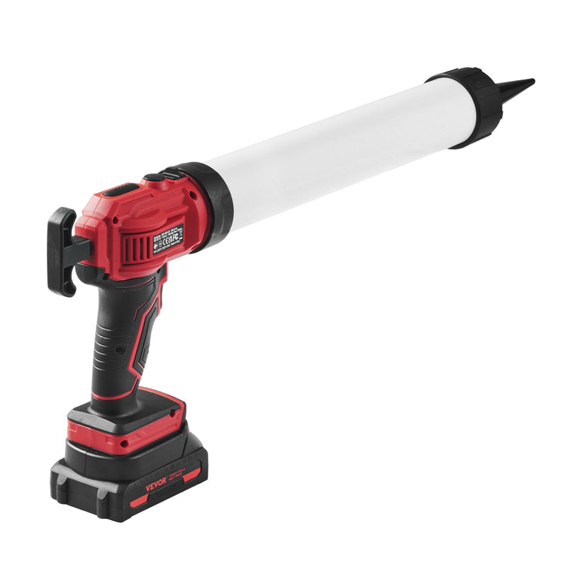 VEVOR bezvadu akumulatora hermētiķa pistole 20 V, 600 ml, ar 4 regulējamiem ātrumiem