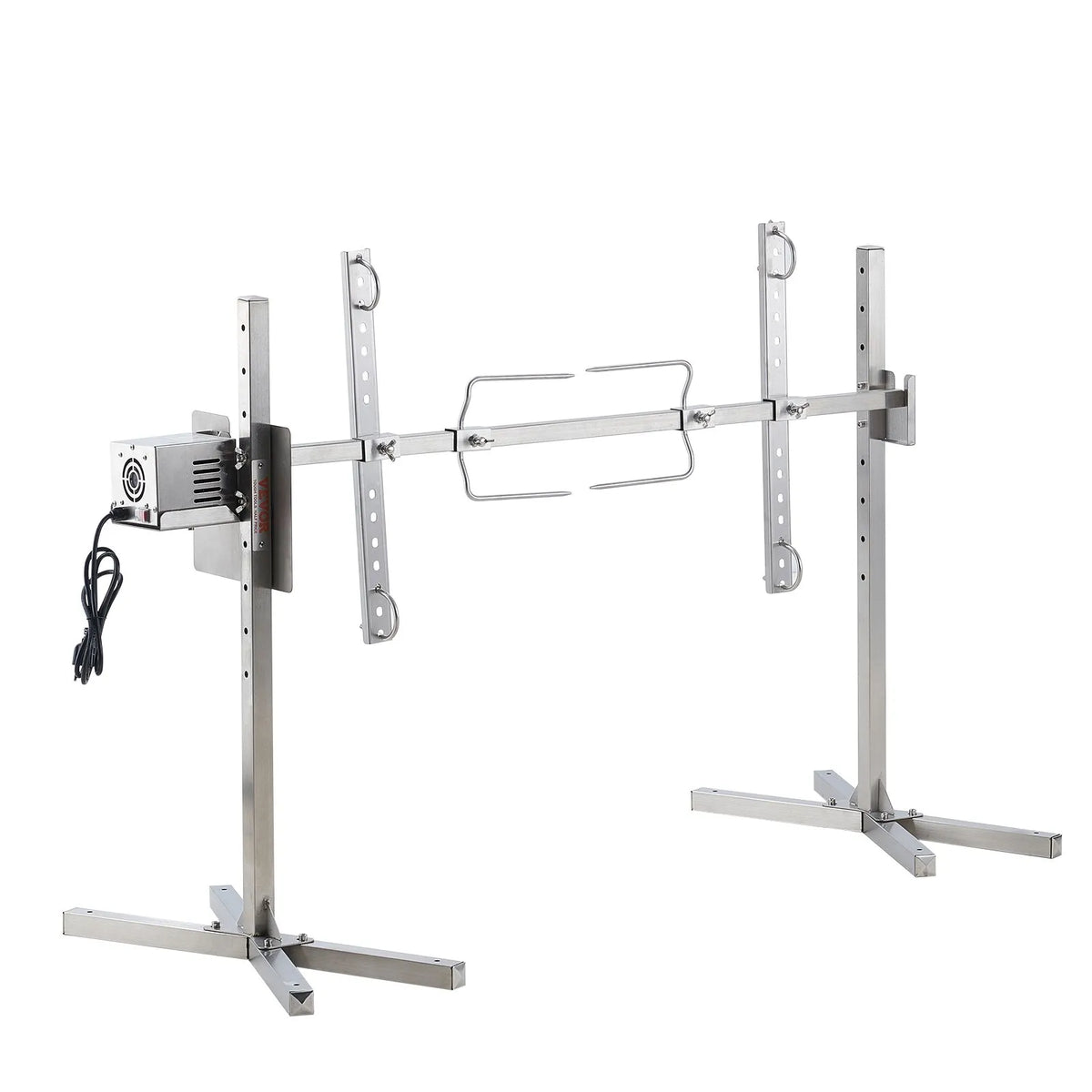 VEVOR 116,8 cm elektrisks BBQ rotējošais grila komplekts, nerūsējošā tērauda grils, cūkai vai jēram līdz 40,8 kg