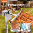VEVOR 116,8 cm elektrisks BBQ rotējošais grila komplekts, nerūsējošā tērauda grils, cūkai vai jēram līdz 59,9 kg