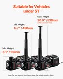 Электрический автомобильный домкрат 5 т в комплекте с электрическим гайковертом