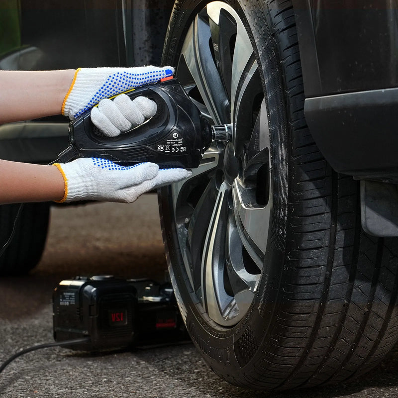 Электрический автомобильный домкрат 5 т в комплекте с электрическим гайковертом