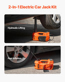 VEVOR Regulējams elektriskais automašīnas domkrats 5 tonnas, komplekts ar āmuru