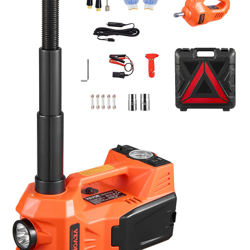 VEVOR Elektriskais automašīnas domkrats 5 tonnas, komplekts ar elektrisko triecienatslēgu