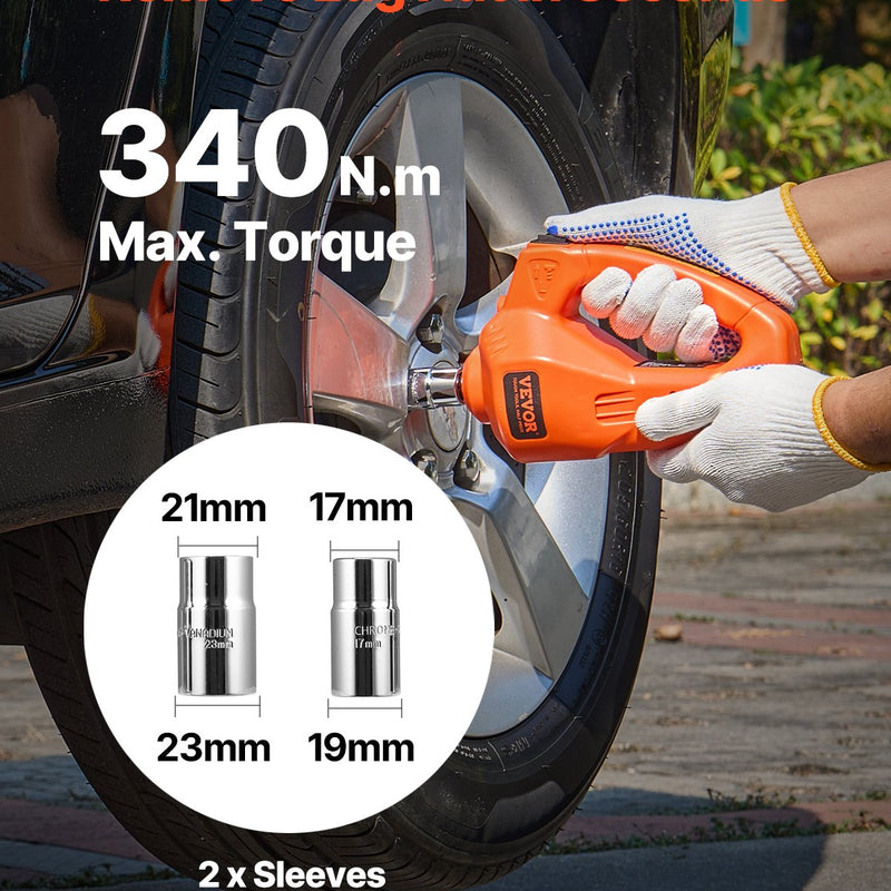 VEVOR Elektriskais automašīnas domkrats 5 tonnas, komplekts ar elektrisko triecienatslēgu