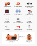 VEVOR Elektriskais automašīnas domkrats 5 tonnas, komplekts ar elektrisko triecienatslēgu