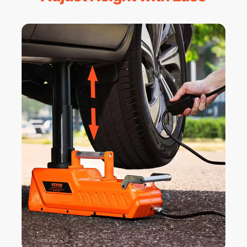 Elektriskais auto domkrats 15 t portatīvs komplekts ar LED apgaismojumu