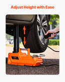 Elektriskais auto domkrats 15 t portatīvs komplekts ar LED apgaismojumu