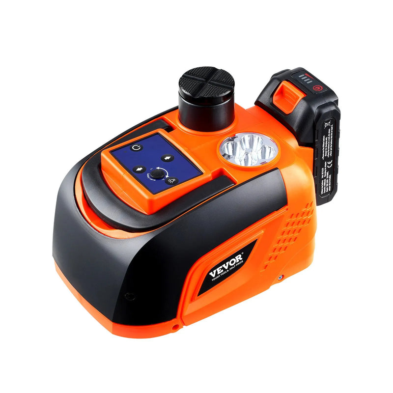 VEVOR elektriskais auto domkrats, 5 t, regulējams elektriskais šķērveida domkrats ar LED apgaismojumu un tālvadības pulti, pārnēsājams komplekts vieglajām automašīnām, apvidus auto un kravas transportlīdzekļiem