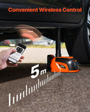 VEVOR elektriskais auto domkrats, 5 t, regulējams elektriskais šķērveida domkrats ar LED apgaismojumu un tālvadības pulti, pārnēsājams komplekts vieglajām automašīnām, apvidus auto un kravas transportlīdzekļiem