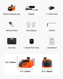 VEVOR elektriskais auto domkrats, 5 t, regulējams elektriskais šķērveida domkrats ar LED apgaismojumu un tālvadības pulti, pārnēsājams komplekts vieglajām automašīnām, apvidus auto un kravas transportlīdzekļiem