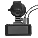 VEVOR auto videoreģistrators ar priekšējo un aizmugurējo kameru 4K + 1080p, 64 GB karte komplektā, dubultkanālu kamera ar GPS, G-sensoru, 129°/125° skata leņķi, 80,8 mm skārienekrānu, ciklisko ierakstu un stāvvietas režīmu