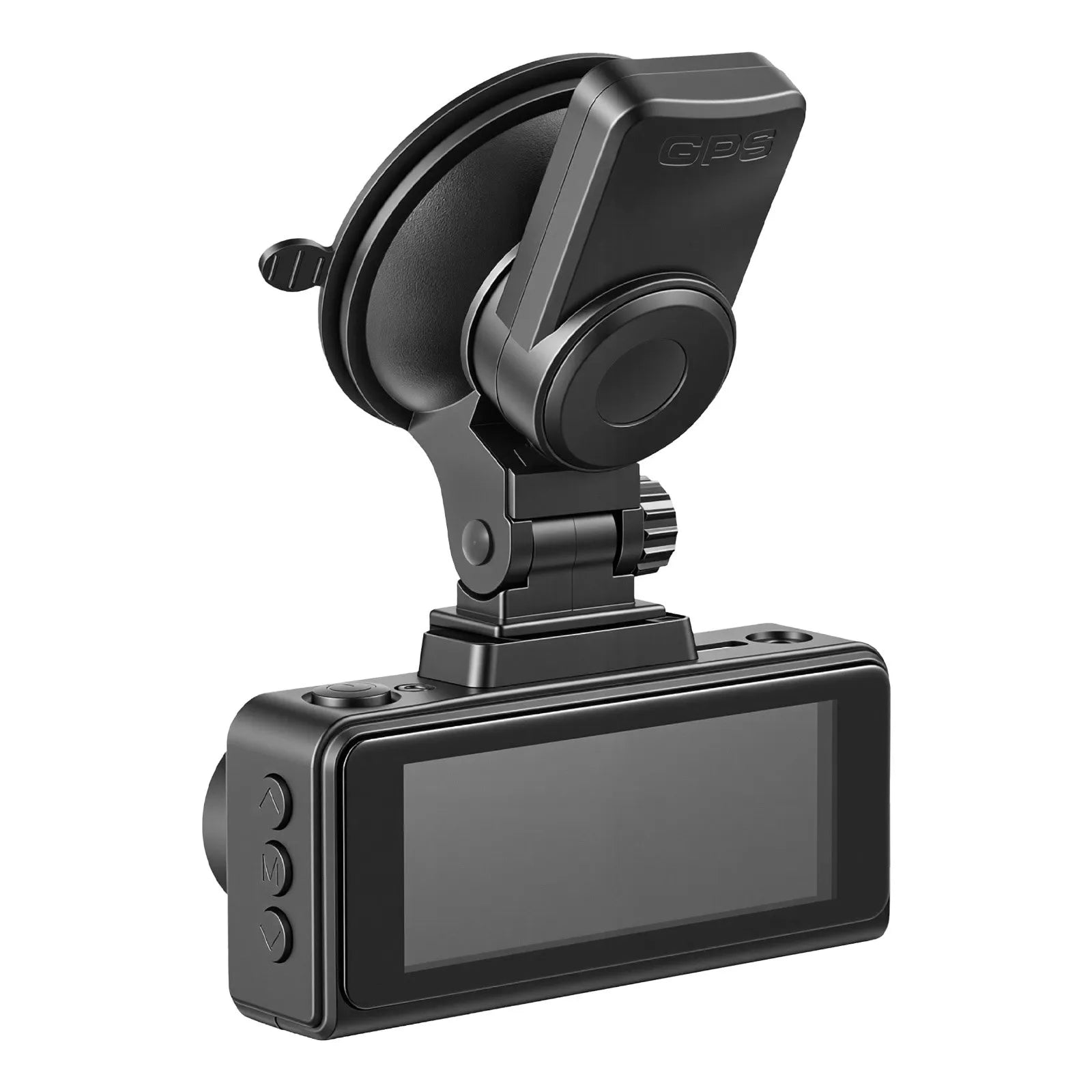 VEVOR auto videoreģistrators ar priekšējo un aizmugurējo kameru 4K + 1080p, 64 GB karte komplektā, dubultkanālu kamera ar GPS, G-sensoru, 129°/125° skata leņķi, 80,8 mm skārienekrānu, ciklisko ierakstu un stāvvietas režīmu