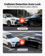 VEVOR auto videoreģistrators priekšējai un aizmugurējai kamerai 4K + 1080p, 32 GB karte komplektā, dubultkanālu kamera ar GPS, G-sensoru, 129°/125° skata leņķi, 80,8 mm ekrānu, ciklisko ierakstu un stāvvietas režīmu