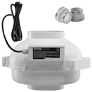 VEVOR 100–114 mm radona samazināšanas ventilators, kluss, 645 m³/h, ūdensizturīgs