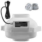 VEVOR 100–114 mm radona samazināšanas ventilators, kluss, 645 m³/h, ūdensizturīgs
