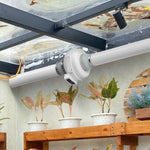 VEVOR 100–114 mm radona samazināšanas ventilators, kluss, 645 m³/h, ūdensizturīgs