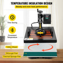 VEVOR Siltuma Preses Mašīna, 38x38 cm, 2IN1 Clamshell Sublimācijas Pārneses Printeris ar Teflona Pārklājumu, Digitālā Precīza Siltuma Kontrole T-krekliem, Cepurēm, Cepurītēm