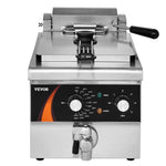 VEVOR Komerciālais elektriskais frī kartupeļu fritieris, galda virsmas fritieris, 8.5L