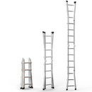 Телескопическая лестница VEVOR A, 4 м, выдвижная, многоцелевая для бытовых работ, нагрузка 150 кг