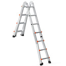 Телескопическая лестница VEVOR A, 4 м, выдвижная, многоцелевая для бытовых работ, нагрузка 150 кг