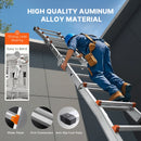 Телескопическая лестница VEVOR A, 4 м, выдвижная, многоцелевая для бытовых работ, нагрузка 150 кг