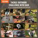 VEVOR 16-vienā saliekamā kempinga lāpsta ar cirvi, nerūsējošais tērauds, daudzfunkcionāls izdzīvošanas aprīkojums