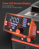 VEVOR 3-in-1 plazmas griezējs un metināšanas iekārta – CUT/TIG/MMA, 50 A plazmas griešanas iekārta un 200 A TIG/MMA metinātājs, LED digitālais displejs ar 2T/4T/PA/PT funkcijām, mājas remontam un darbnīcām, 220 V