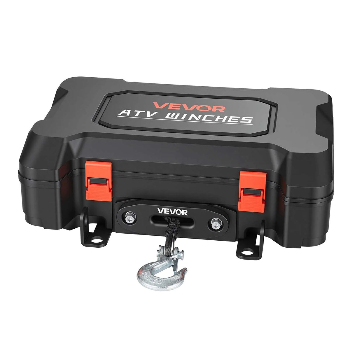 VEVOR pārnēsājama elektriskā vinča 1587 kg, 12 V DC, ar sintētisko trosi, bezvadu un vadu tālvadību, atgūšanas komplektu, ATV/UTV bezceļiem