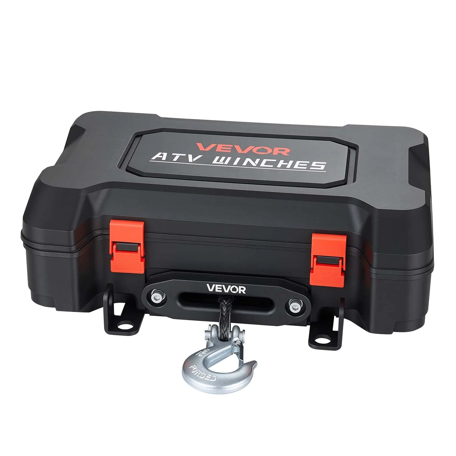 VEVOR pārnēsājama elektriskā vinča 2721 kg, 12 V DC, ar sintētisko trosi, bezvadu un vadu tālvadību, atgūšanas komplektu, ATV/UTV bezceļu vilkšanai
