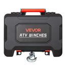 VEVOR pārnēsājama elektriskā vinča 2721 kg, 12 V DC, ar sintētisko trosi, bezvadu un vadu tālvadību, atgūšanas komplektu, ATV/UTV bezceļu vilkšanai