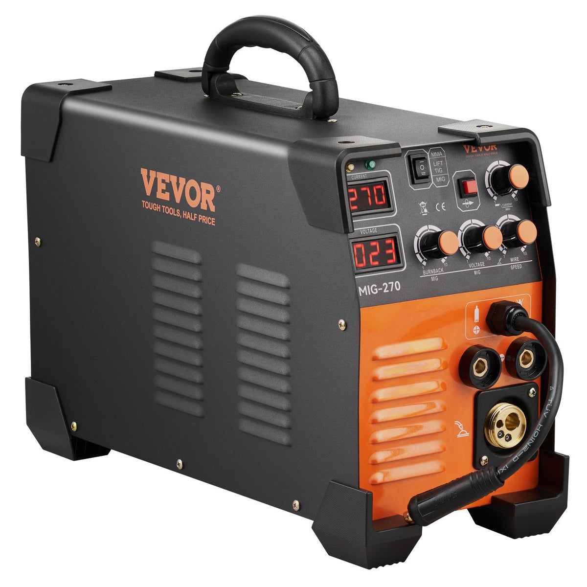 VEVOR MIG Metinātājs 270 A MIG MMA Lift TIG 3 vienā Metināšanas Komplektā 110 V/220 V