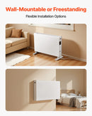 Konvektsioonpaneeliga küttekeha 2000 W, elektriline ruumide küttekeha puldiga ja puutetundliku juhtimisega, 3 režiimi, 24 h taimeri, stendile või seinale paigaldatav, ümbermineku- ja ülekuumenemiskaitse, koju ja kontorisse.