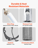 8V kvēlsveces remonta komplekts ar izsmidzināšanas sietiņu, saderīgs ar 2–8 kW dīzeļgaisa sildītājiem automašīnām un kravas auto