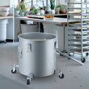 VEVOR eļļas savākšanas konteiners, 60,5 L, ar ritenīšu pamatni, vāku, fiksatoriem un filtra maisu – karstās cepamās eļļas filtrēšanai, pelēks, ar pretrūsas pārklājumu