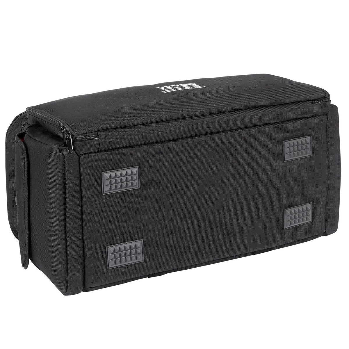 VEVOR DJ kabeļu soma, 1200D Oxford audums, ar 9 izņemamiem nodalījumiem, pleca siksnu (1,5 m), plastmasas pamatni, 60 × 30 × 32 cm, DJ aprīkojumam un mūzikas aksesuāriem