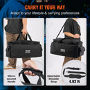 VEVOR DJ kabeļu soma, 1200D Oxford audums, ar 9 izņemamiem nodalījumiem, pleca siksnu (1,5 m), plastmasas pamatni, 60 × 30 × 32 cm, DJ aprīkojumam un mūzikas aksesuāriem
