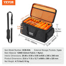 VEVOR DJ kabeļu soma, 1200D Oxford audums, ar 9 izņemamiem nodalījumiem, pleca siksnu (1,5 m), plastmasas pamatni, 60 × 30 × 32 cm, DJ aprīkojumam un mūzikas aksesuāriem
