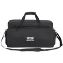 VEVOR DJ kabeļu soma, 1200D Oxford audums, ar 9 izņemamiem nodalījumiem, pleca siksnu (1,5 m), plastmasas pamatni, 60 × 30 × 32 cm, DJ aprīkojumam un mūzikas aksesuāriem