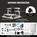 VEVOR CNC 3018 Maršrutētāja komplekts ar lāzergravētāju – 500 mW lāzergravētājs, GRBL vadības sistēma