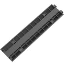 VEVOR cable guard ramp, 5 pieces with 2 channels Quick-release rubber modular ramp with 5000 kg load capacity, cable guard ramp for driveways, rubber quick rollers and cable guards