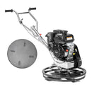 VEVOR 61 cm benzīna darbināms betona gludrinātājs ar peldošo disku, 6 ZS motors, paredzēts gludām betona virsmām, smagās slodzes profesionāls apdares instruments ar apdares lāpstiņām, oranžs