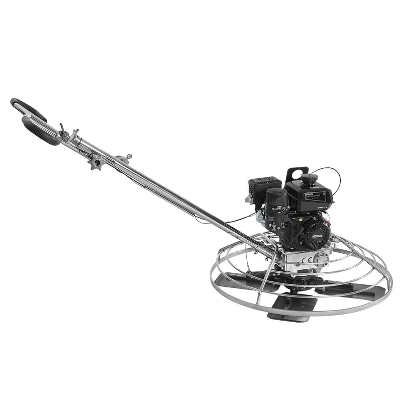 VEVOR 97 cm benzīna darbināms betona gludrinātājs ar peldošo disku, 6 ZS motors, paredzēts gludām betona virsmām, smagās slodzes profesionāls apdares instruments ar apdares lāpstiņām, oranžs