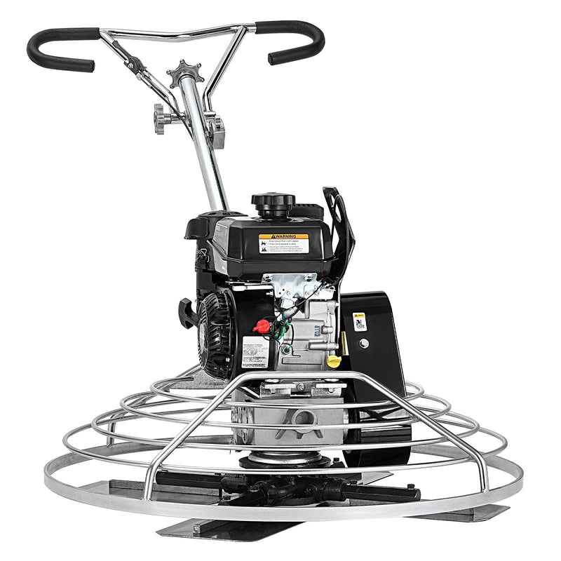 VEVOR 97 cm benzīna darbināms betona gludrinātājs ar peldošo disku, 6 ZS motors, paredzēts gludām betona virsmām, smagās slodzes profesionāls apdares instruments ar apdares lāpstiņām, oranžs