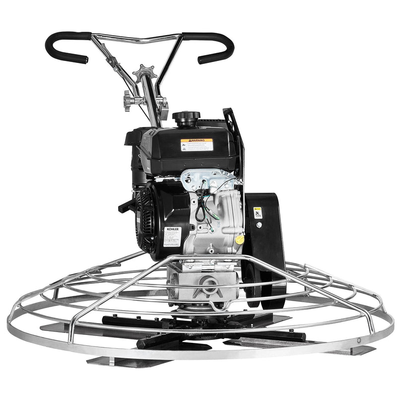 VEVOR 117 cm benzīna darbināms betona gludrinātājs ar peldošo disku, 14 ZS motors, paredzēts gludām betona virsmām, smagās slodzes profesionāls apdares instruments ar apdares lāpstiņām, oranžs