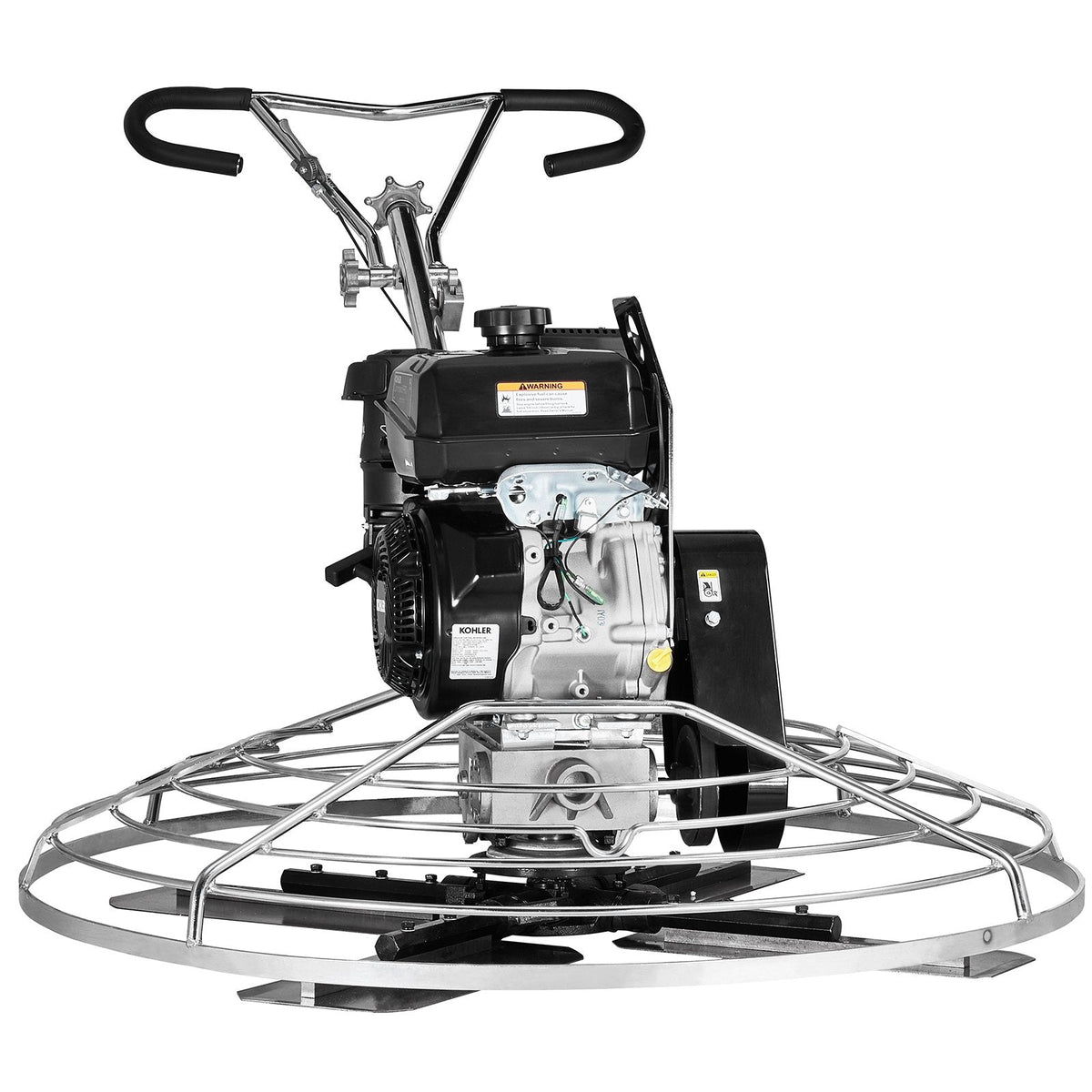 VEVOR 117 cm benzīna darbināms betona gludrinātājs ar peldošo disku, 14 ZS motors, paredzēts gludām betona virsmām, smagās slodzes profesionāls apdares instruments ar apdares lāpstiņām, oranžs