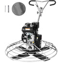 VEVOR 117 cm benzīna darbināms betona gludrinātājs ar peldošo disku, 14 ZS motors, paredzēts gludām betona virsmām, smagās slodzes profesionāls apdares instruments ar apdares lāpstiņām, oranžs