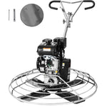 VEVOR 117 cm benzīna darbināms betona gludrinātājs ar peldošo disku, 14 ZS motors, paredzēts gludām betona virsmām, smagās slodzes profesionāls apdares instruments ar apdares lāpstiņām, oranžs