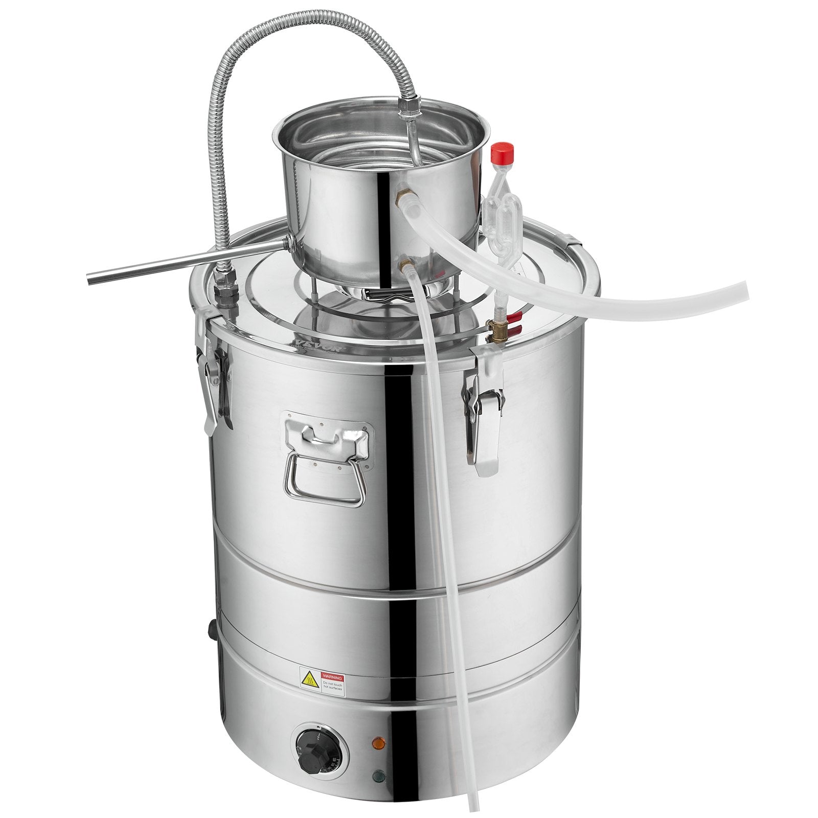 50L still with a trumper and water pump for distilling high-quality essential oils, vodka, brandy and other liquids.