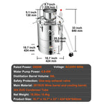 50L still with a trumper and water pump for distilling high-quality essential oils, vodka, brandy and other liquids.